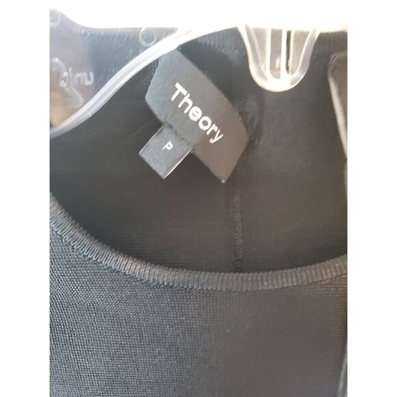 Theory Classic Peplum Black Glossed, Long Sleeve, X-Small, NWT - Picture 5 of 6